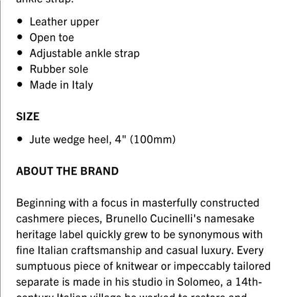 Brunello Cucinelli Apres beach metallic wedges - Picture 6 of 6